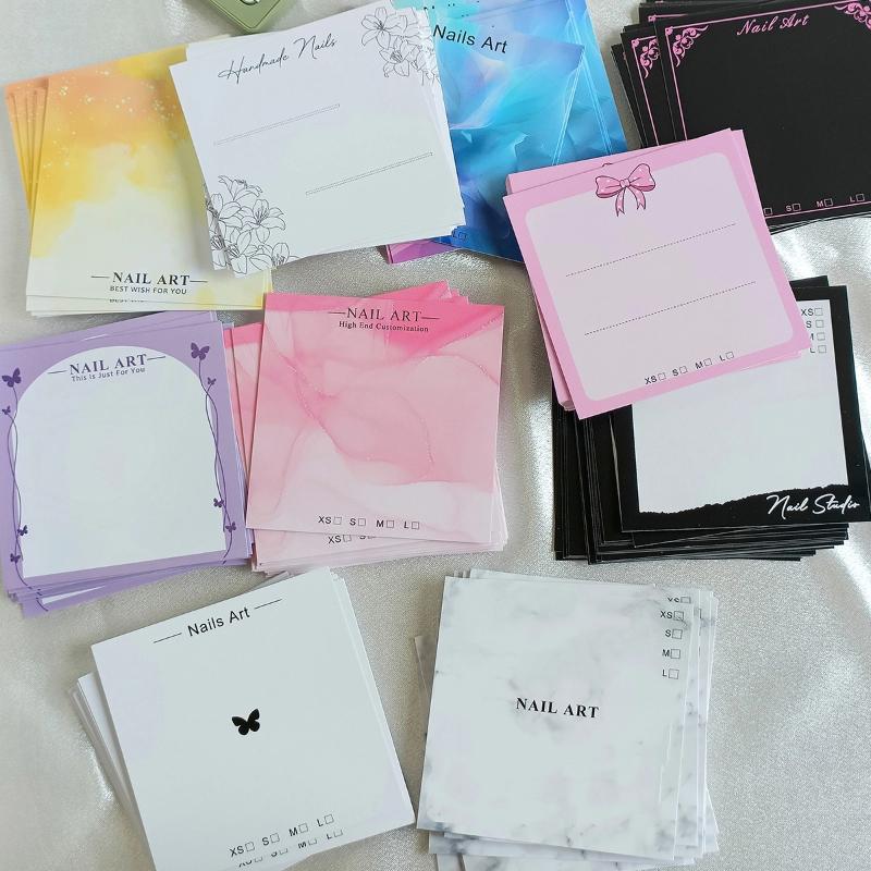Nail Art Rame - ● 20매 프레스온 네일 바닥용 나비