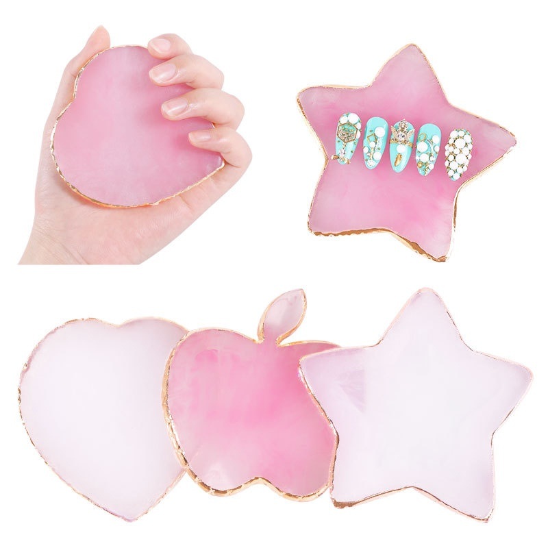 Nail Art Rame - 레진 아게이트 스톤 네일 아트 팔레트