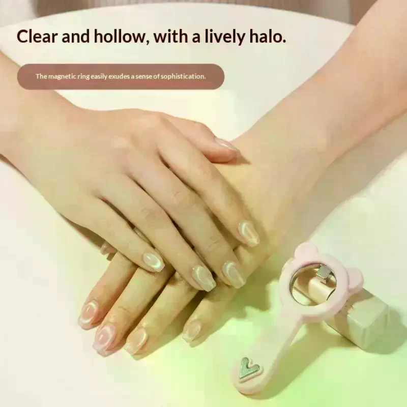 1개 네일 마그넷 휴대용 2 in 1 귀여운 곰 고양이 - Nail Art Cat Eye 리뷰 및 가격