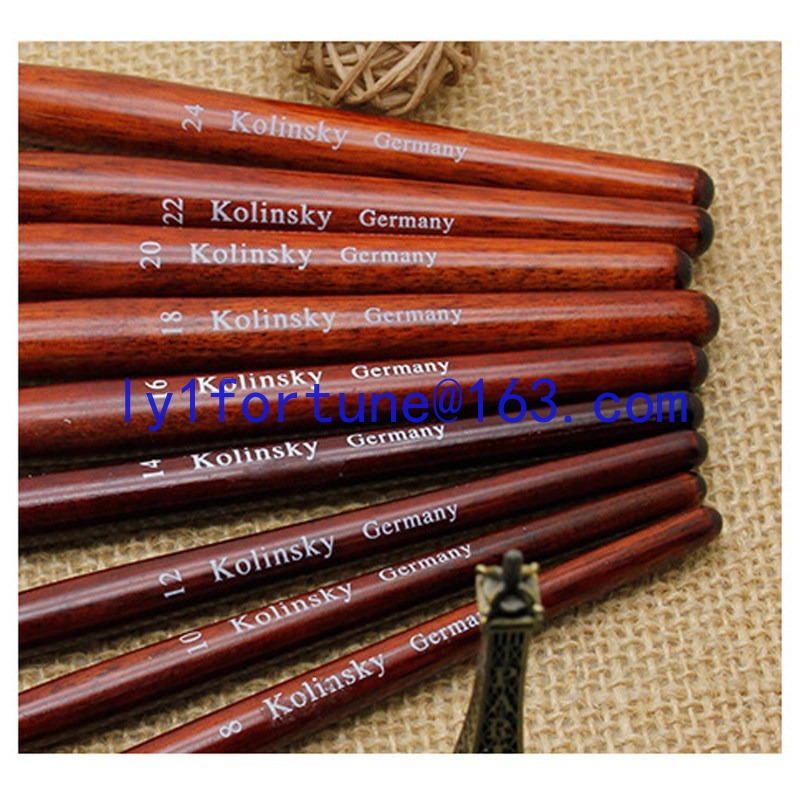 네일 아트 도구 브러쉬 마호가니 폴 라운드 헤드 크리스 - Nail Art Mahogany 리뷰 및 가격
