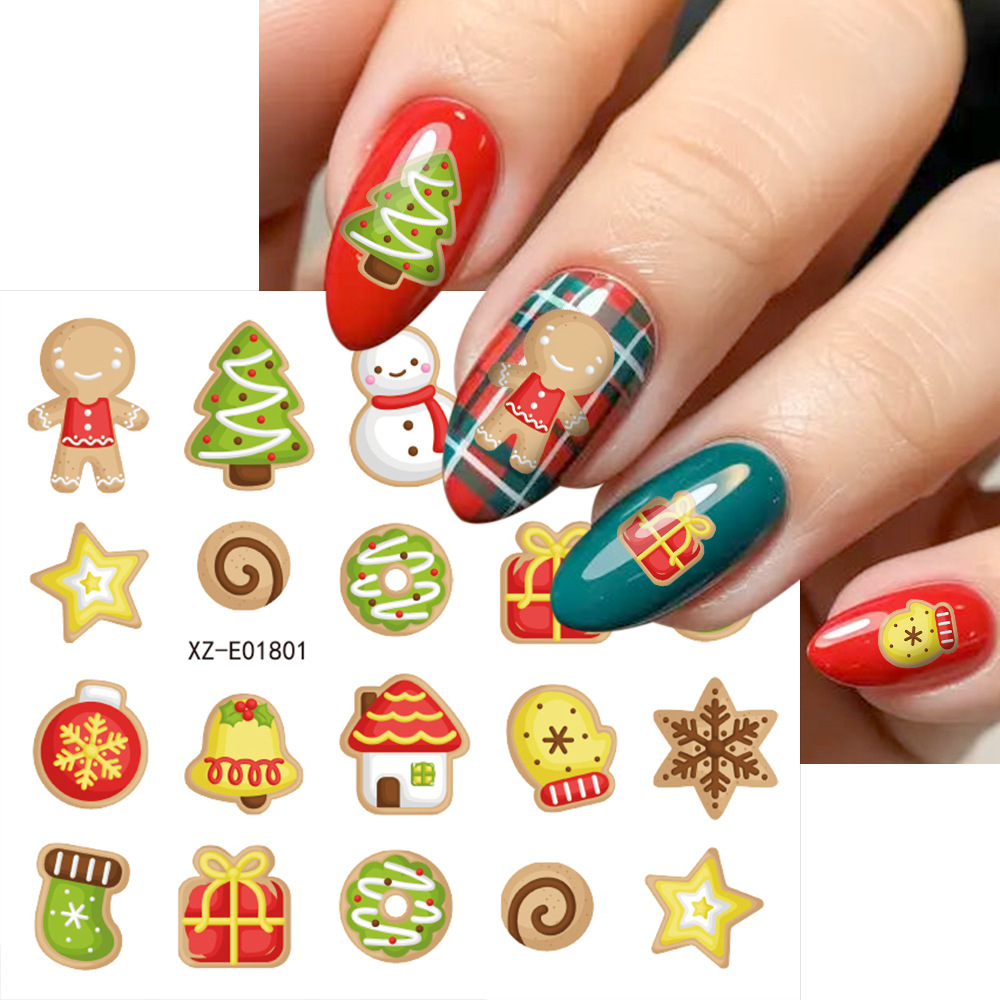 30개/세트 크리스마스 네일 아트 스티커, 자가 접착식 - Nail Art Xmas Tree 리뷰 및 가격