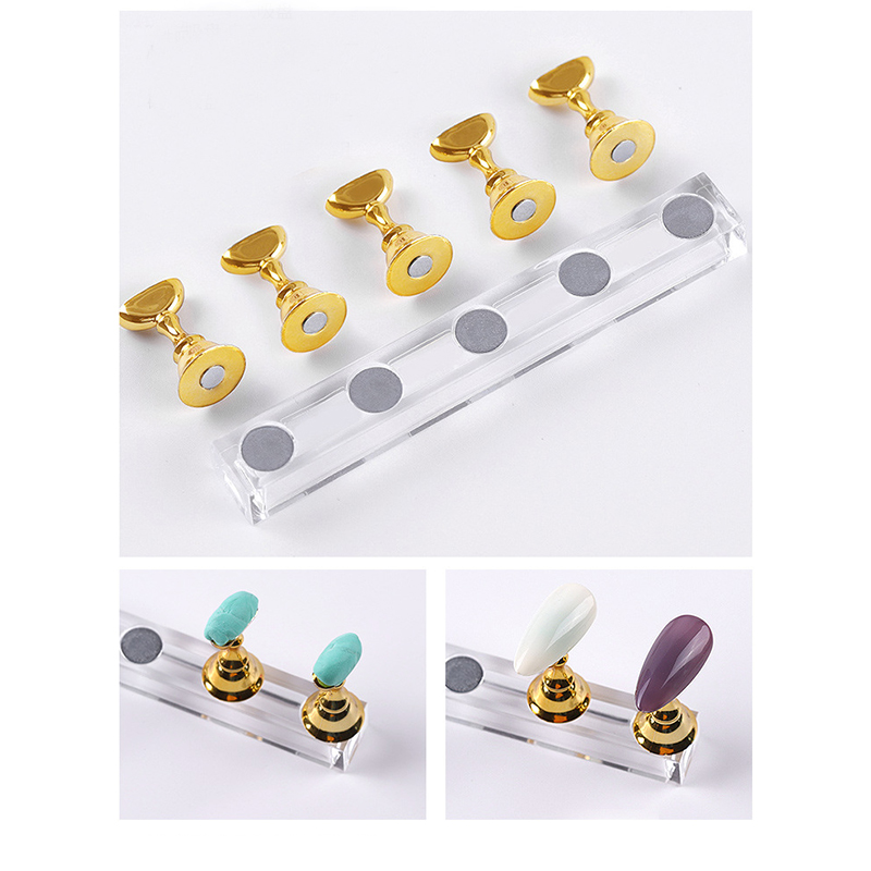 5/30 개/대 마그네틱 네일 홀더 틀린 손톱 팁 연습 - Nail Art Rame 리뷰 및 가격