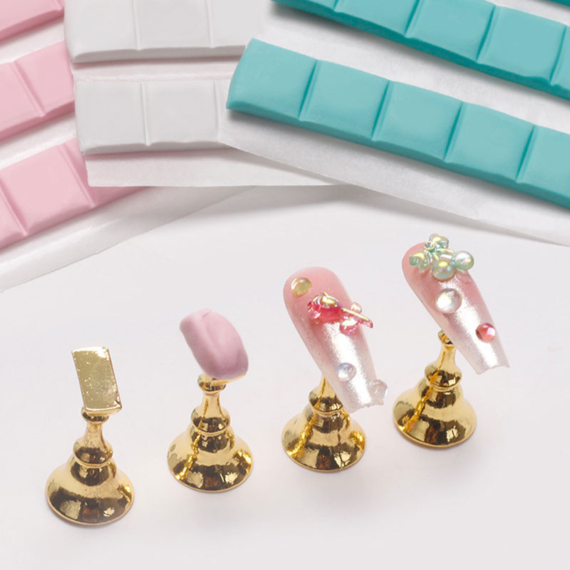 1 팩 네일 접착제 접착제 클레이 스틱 손톱 팁 홀더  - Nail Art Rame 리뷰 및 가격