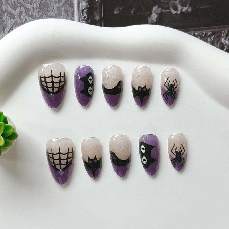 여성용 할로윈 파티 테마 퍼플 블랙 캣 러프 파우더 캣 - Nail Art Cat Eye 리뷰 및 가격