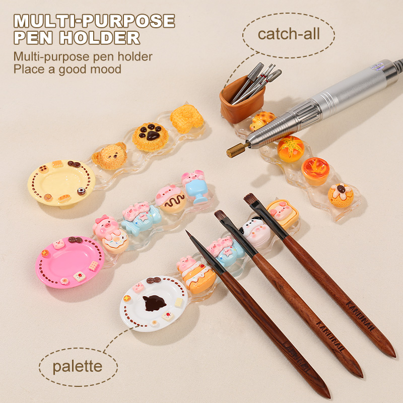 카니우 귀여운 동물 모양 네일 브러쉬 홀더 5칸 플라스 - Nail Art Rame 리뷰 및 가격