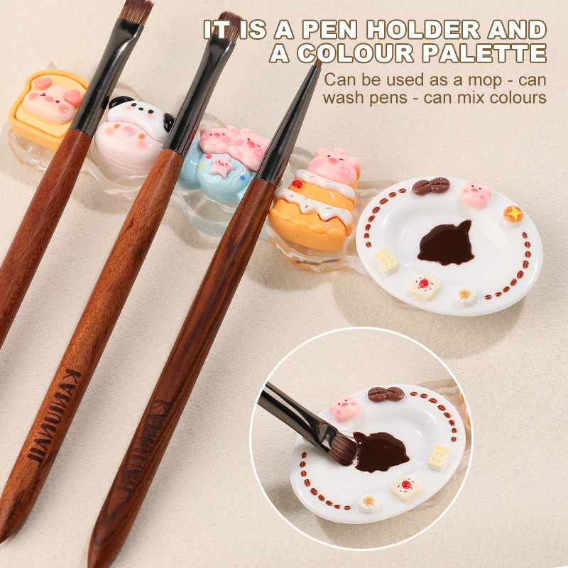 카니우 귀여운 동물 모양 네일 브러쉬 홀더 5칸 플라스 - Nail Art Rame 리뷰 및 가격