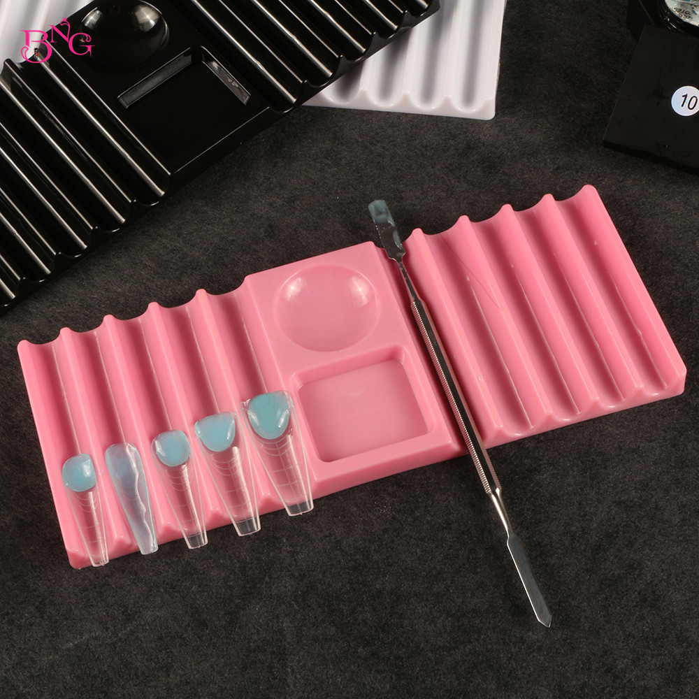 BNG 듀얼 폼 홀더 플라스틱 펜 스탠드 네일 아트 도 - Nail Art Rame 리뷰 및 가격