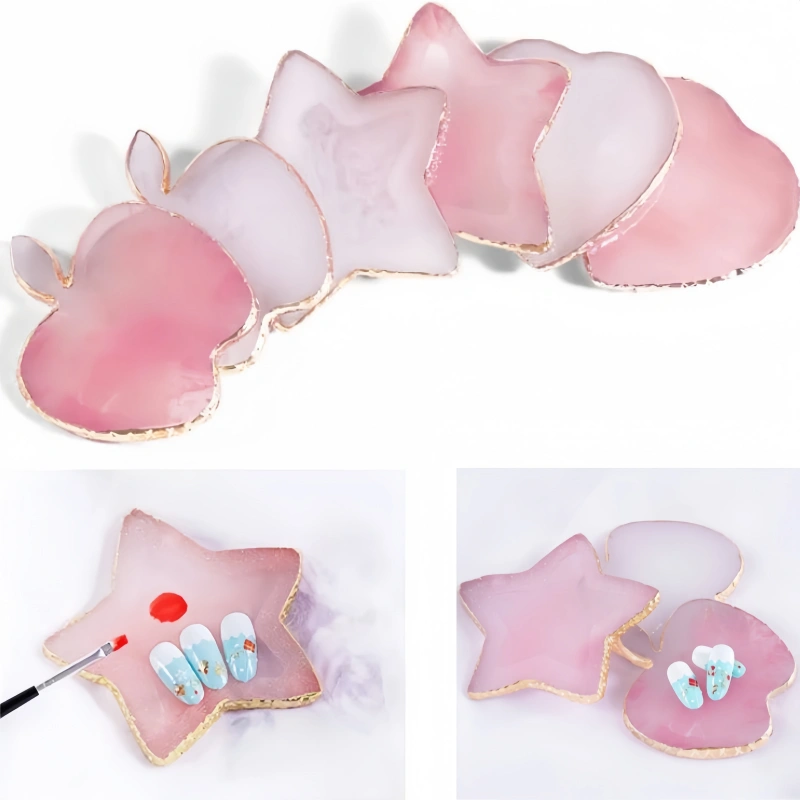 레진 아게이트 스톤 네일 아트 팔레트 인조 손톱 팁 색 - Nail Art Rame 리뷰 및 가격