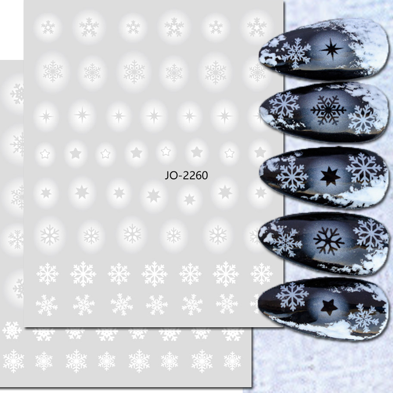 네일 아트 3D 데칼 화이트 할로우 눈송이 크리스마스  - Nail Art Xmas Tree 리뷰 및 가격