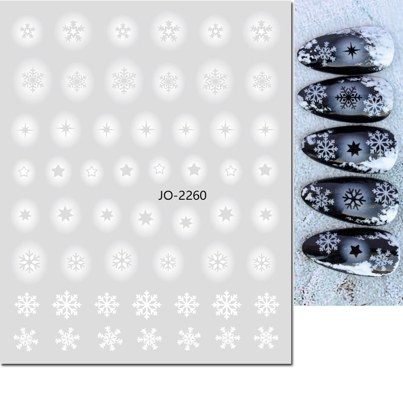 네일 아트 3D 데칼 화이트 할로우 눈송이 크리스마스  - Nail Art Xmas Tree 리뷰 및 가격