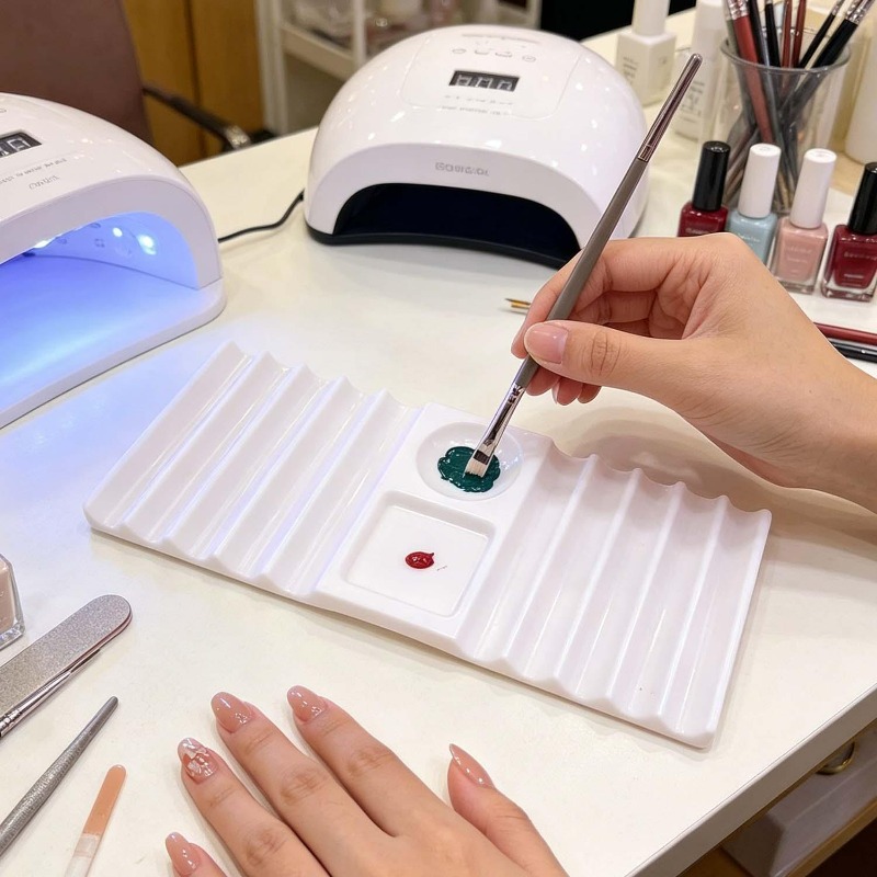 재사용 가능한 네일 아트 팔레트 브러쉬 홀더, 네일 아 - Nail Art Rame 리뷰 및 가격